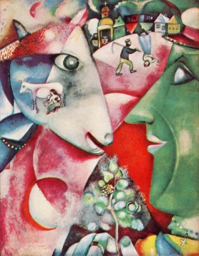  village - I and the Village contemporary Marc Chagall